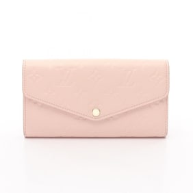Louis Vuitton Portefeuille Sarah Bifold Long Wallet in Monogram Empreinte Leather, Women's, Pink,