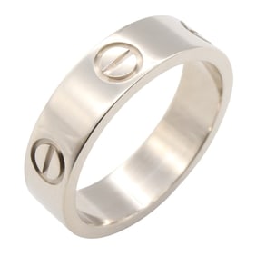 Cartier Love Ring, 18K White Gold, for Men and Women, Silver