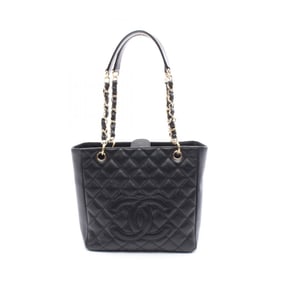 CHANEL Matelasse PST Tote Bag in Calfskin Leather, Women's, Black