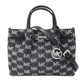 Michael Kors bag ladies brand handbag shoulder 2way canvas gray handheld crossbody