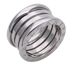 BVLGARI Ring for Women and Men, Brand 750WG B-zero1 B-zero One 3-Band White Gold #49 Approx. Size 9