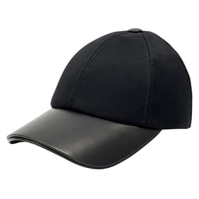 Louis Vuitton LOUIS VUITTON Cap Monogram Women's Men's Brand Canvas Leather LV First Noir Simple