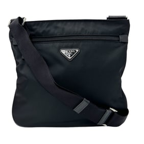 Prada PRADA bag women's men's brand shoulder nylon black 1BH978 logo crossbody
