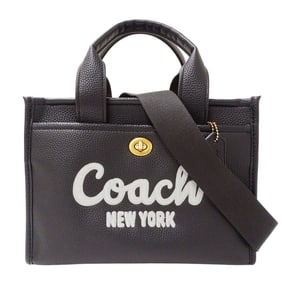 Coach COACH bag ladies brand handbag shoulder 2way leather cargo tote 26 black CAM66 handheld