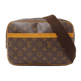 Louis Vuitton LOUIS VUITTON Bag Women's Brand Shoulder Monogram Canvas Reporter PM Brown M45254