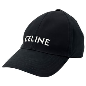Celine Cap Women's Men's Brand Cotton Black M Logo Simple