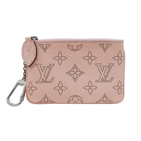 Louis Vuitton LOUIS VUITTON wallet women's brand coin case Monogram Mahina Pochette Cle Magnolia