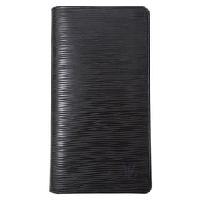 Louis Vuitton Epi Men's Wallet Brand Long Porte Carte Credit Yen Noir M63212 Black