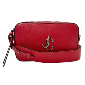 JIMMY CHOO bag ladies brand shoulder leather red mini small