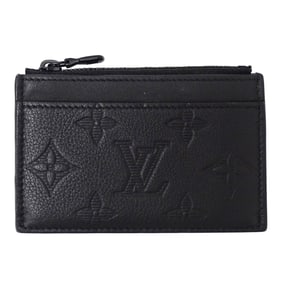 Louis Vuitton Monogram Shadow Men's Wallet, Brand Coin Case, Card Compact Holder, Noir, M82245,