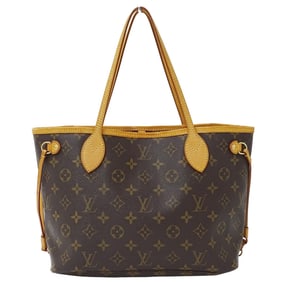 Louis Vuitton Monogram Women's Brand Tote Bag Neverfull PM M40155 Brown