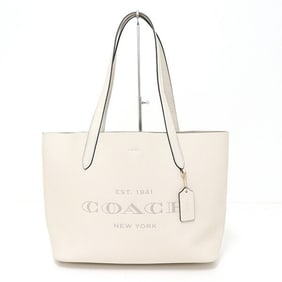 COACH Cameron Tote in Natural Pebble Leather with Chalk, CC050, Outlet