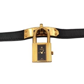 Hermès Kelly Watch Women's Black Quartz with Cadena