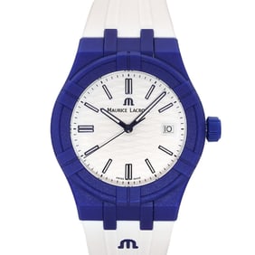 Maurice Lacroix Aikon Tide AI2008 Men's White Quartz Watch with Date Display