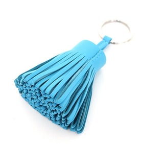 HERMES Carmen Anjo Miro Blue Aztec Keychain W Stamp (Made in 2024) Key Ring Unused