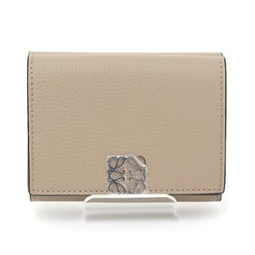 Loewe Anagram Trifold Wallet Calfskin Beige C821TR2X02