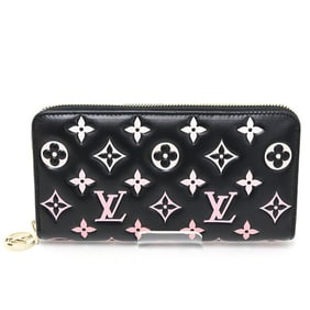 Louis Vuitton LV SKI Coussin Zippy Wallet Lamb Leather Black/Pink M12152 Japan Exclusive Unused