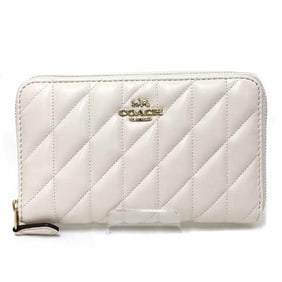 Coach Outlet Medium ID Zip Wallet, Quilted Bifold Wallet in Nappa Leather, CZ339 IMCHK