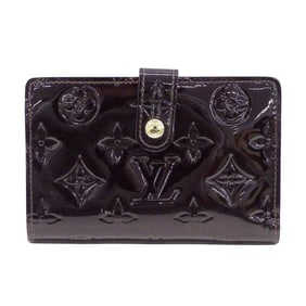 Louis Vuitton Women's Vernis Portefeuille Viennois Terre Dombre Bifold Wallet in Dark Brown (M91524)