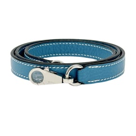 Hermes Hermès Togo shoulder strap for women, light blue