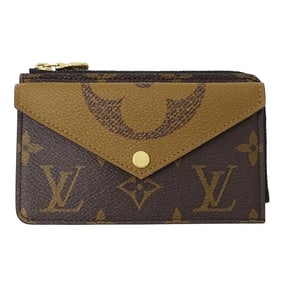 Louis Vuitton Monogram Reverse Wallet, Men's and Women's, Coin Case, Card Fragment Porte Carte Recto
