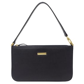 Burberry Women's One-Shoulder Leather Shoulder Bag in Black