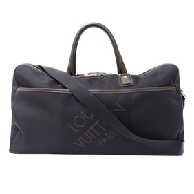 Louis Vuitton Men's Boston Bag, Damier Geant Canvas, Albatross Pattern, Black and Brown, M93601,