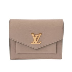 LOUIS VUITTON Pochette My Lock Me Mini Greige M69204 Women's Leather Shoulder Bag