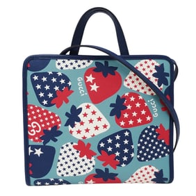 Gucci Kids' Handbag/Shoulder Bag, 2-Way, Blue/Red, 630542