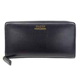 Gucci Men's Long Leather Wallet, Black, 547591