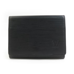 Louis Vuitton Epi Envelope Carte de Visite Business Card Case in Leather, Noir, Men's, Model M62292