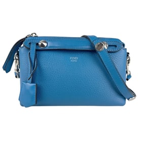 Fendi By the Way Mini Leather Shoulder Bag, Blue, Women's, 8BL135-1D5 z7023