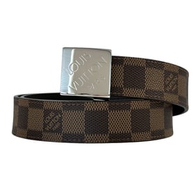 Louis Vuitton Damier Canvas Belt for Men, Santur Carré Ebene, M6881W