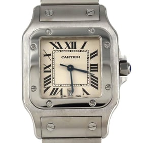 Cartier Santos Galbe LM W20060D6 Stainless Steel Quartz Watch