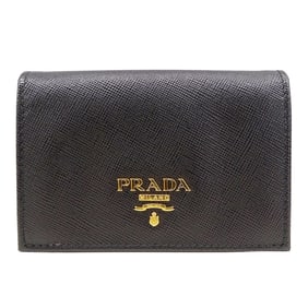 Prada Saffiano Black Card Case for Men and Women (1M0945)