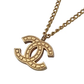 Chanel women's necklace, gold Coco Mark pendant