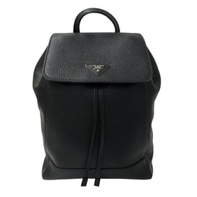 Prada PRADA bag for women and men, brand backpack, black leather, logo, chic
