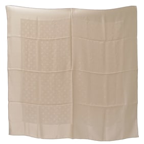 Louis Vuitton Monogram Silk Carré Monaco Scarf, Beige, M71146, Large, See-Through, for Women
