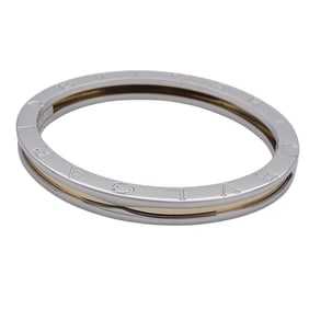 Bvlgari Bangle for Men and Women, Stainless Steel 750YG Jewelry, Polished