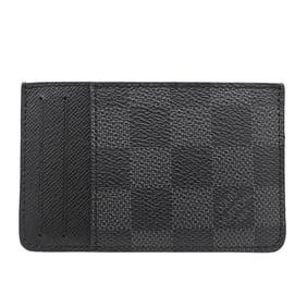 Louis Vuitton Men's Damier Graphite Canvas Neo Porte Carte Pass Case (N62666) in Black.