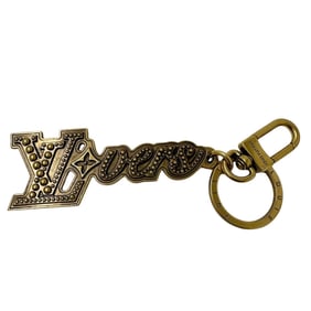 Louis Vuitton LOUIS VUITTON Key Ring, Women's and Men's, Stainless Steel, LV Lovers, Gold, M01755,
