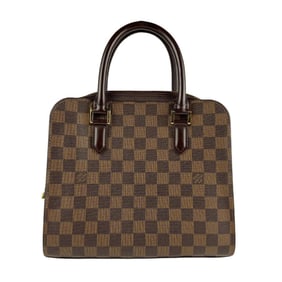 Louis Vuitton Damier Triana Handbag in Ebene Canvas N51155 z6859