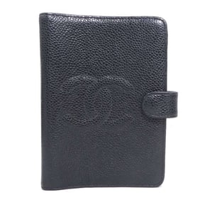 CHANEL Caviar Leather Notebook Cover, Black, Women's, H31567a
