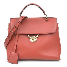 Salvatore Ferragamo Gancini Leather Handbag Shoulder Bag in Red and Ivory for Women (h31556a)