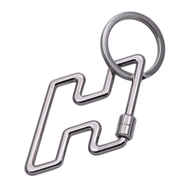 Hermes Hermès Charm H To Speed Women's Men's Brand Metal Silver Keychain