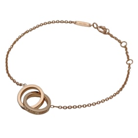 Tiffany & Co. Women's Bracelet, 750PG (1837), Interlocking Circle Chain, Pink Gold, Polished