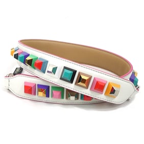 Fendi FENDI Shoulder Strap Leather Metal Multicolor Women's r10791a