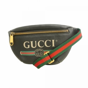 Gucci Sherry Line Body Bag 527792 Leather Black Women's