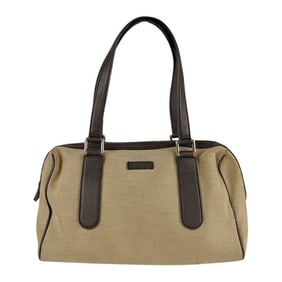 Gucci handbag in brown canvas and leather, women's, 257289 z6868
