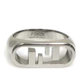 Fendi Men's Orlocke Metal Silver Ring 56350k